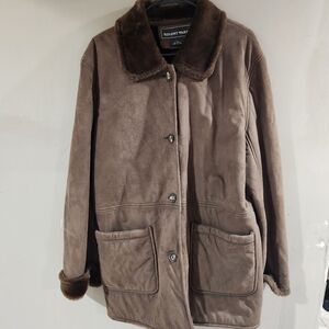 Regent Park Faux Fur Brown Coat Sz L